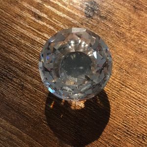 NWT-6 Drawer knobs Diamond/crystal look. Set of 6